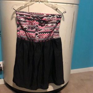 Girls size large strapless dress